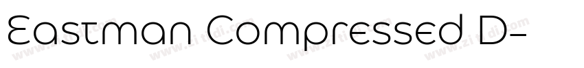 Eastman Compressed D字体转换